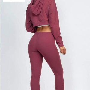 Solid 2 piece set (Cranberry)